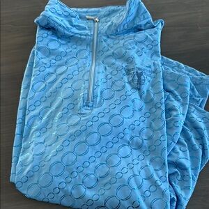 Blue Quarter-Zip Pullover